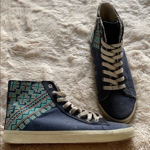 Kim and Zozi hippie bling high top sneakers
